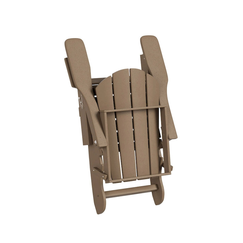 Fauteuils Adirondack pliables d'extérieur tout temps Polytrends Laguna en PEHD (lot de 8)