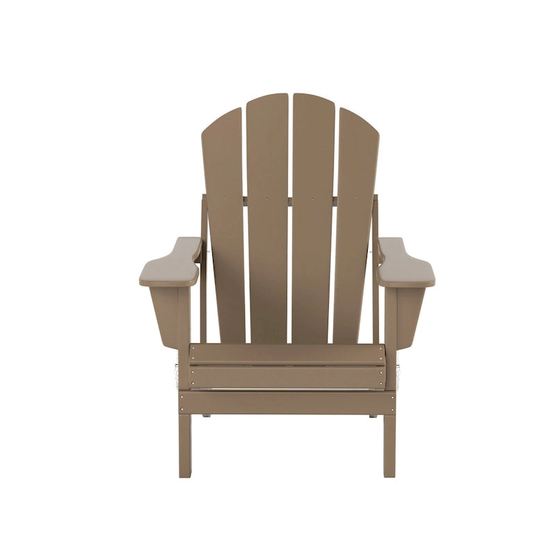 Fauteuils Adirondack pliables d'extérieur tout temps Polytrends Laguna en PEHD (lot de 8)