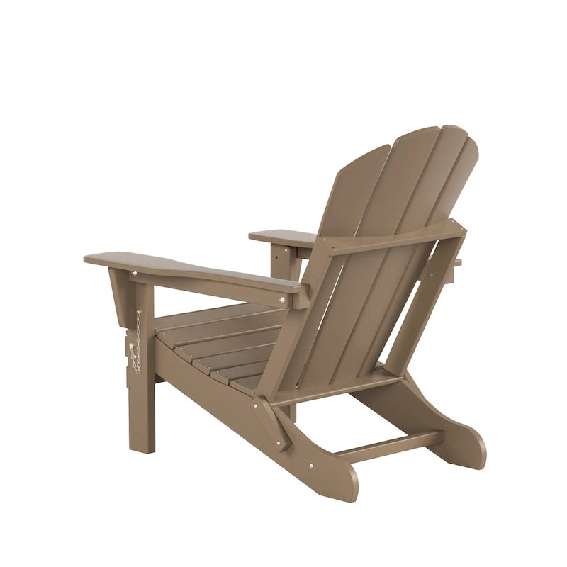 Fauteuils Adirondack pliables d'extérieur tout temps Polytrends Laguna en PEHD (lot de 8)