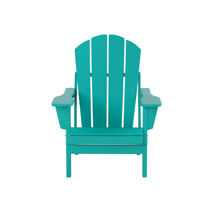 Fauteuils Adirondack pliables d'extérieur tout temps Polytrends Laguna en PEHD (lot de 8)