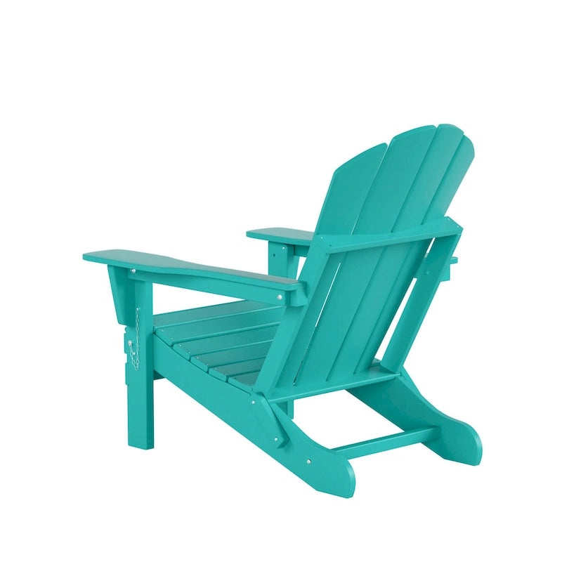Fauteuils Adirondack pliables d'extérieur tout temps Polytrends Laguna en PEHD (lot de 8)