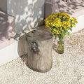 Tabouret d'appoint en forme de souche COSIEST, style antique, pour l'extérieur