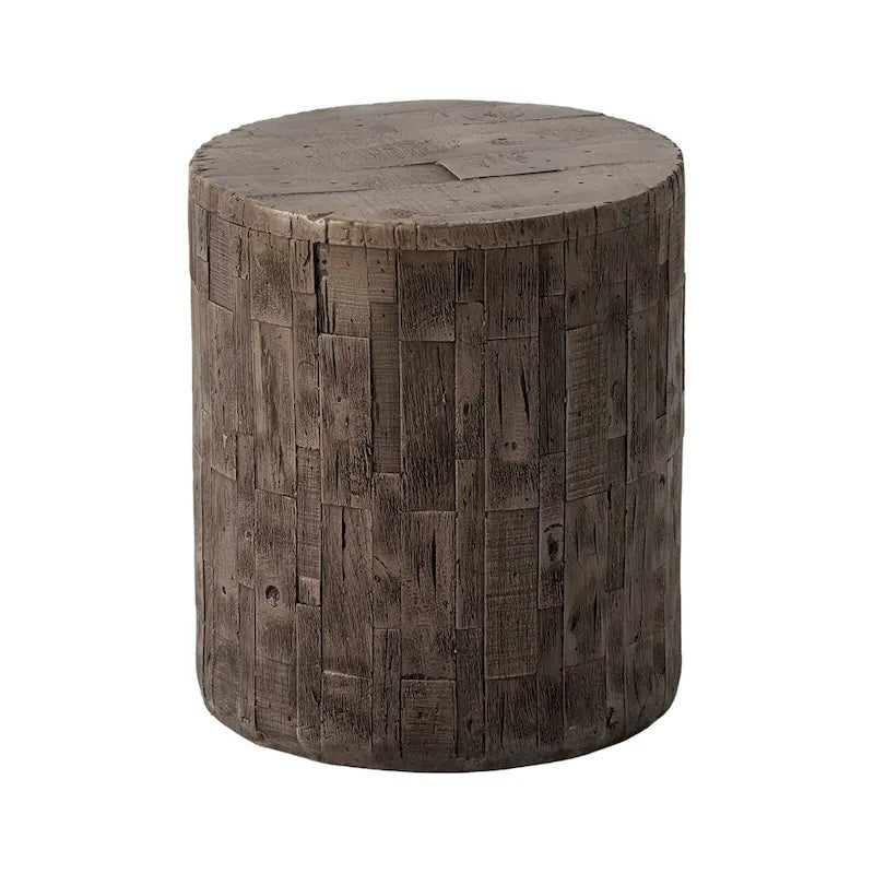 Tabouret d'appoint en forme de souche COSIEST, style antique, pour l'extérieur