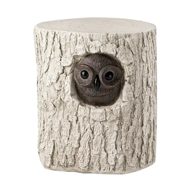 Tabouret d'appoint en forme de souche COSIEST, style antique, pour l'extérieur