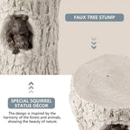 Tabouret d'appoint en forme de souche COSIEST, style antique, pour l'extérieur