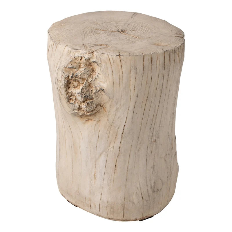 Tabouret d'appoint en forme de souche COSIEST, style antique, pour l'extérieur