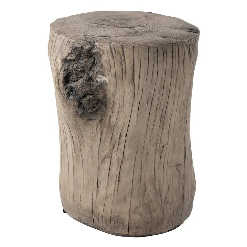 Tabouret d'appoint en forme de souche COSIEST, style antique, pour l'extérieur