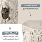 Tabouret d'appoint en forme de souche COSIEST, style antique, pour l'extérieur