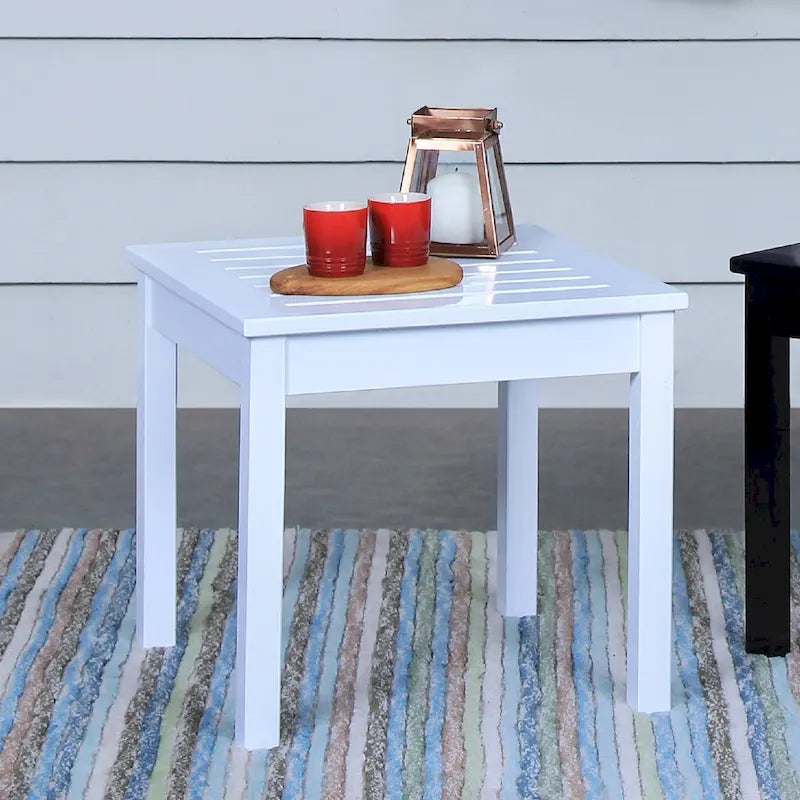 Cambridge Casual Alston Table d'appoint carrée en bois Alston pour l'extérieur