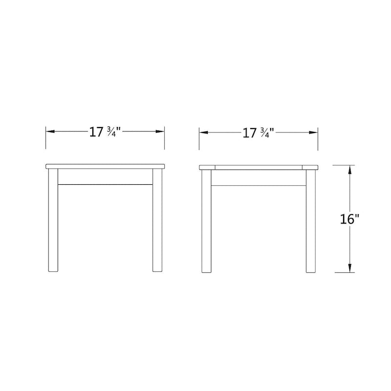 Cambridge Casual Alston Table d'appoint carrée en bois Alston pour l'extérieur