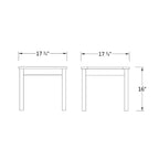 Cambridge Casual Alston Table d'appoint carrée en bois Alston pour l'extérieur