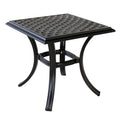 Table d'appoint standard Torino en aluminium de 21 pouces