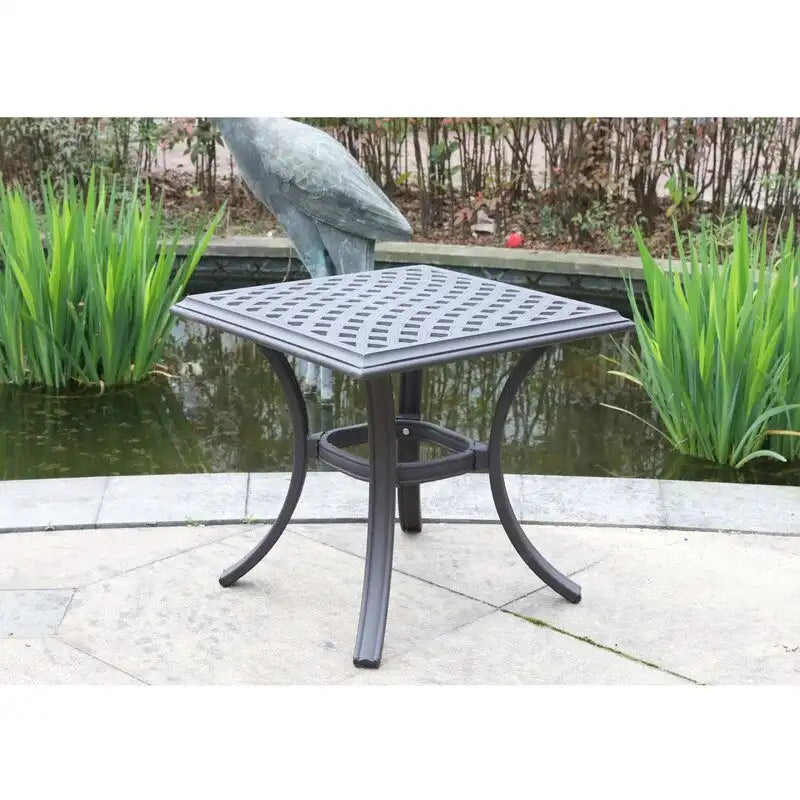 Table d'appoint standard Torino en aluminium de 21 pouces