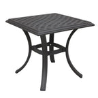 Table d'appoint standard Torino en aluminium de 21 pouces