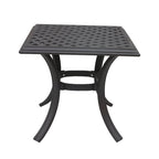 Table d'appoint standard Torino en aluminium de 21 pouces