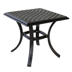 Table d'appoint standard Torino en aluminium de 21 pouces