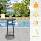 Table de bistrot haute d'extérieur HIPS Clihome