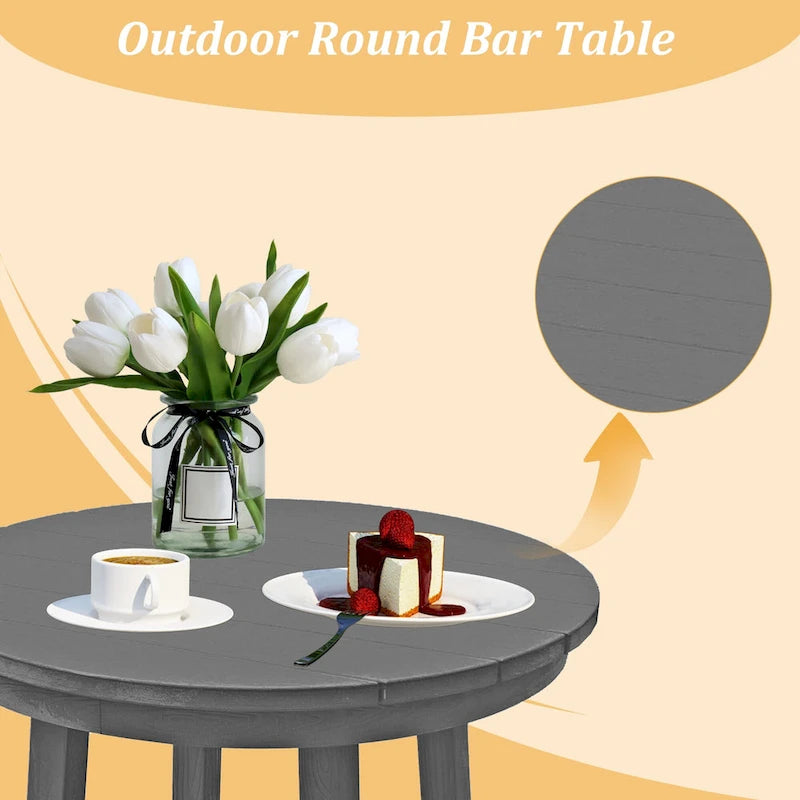 Table de bistrot haute d'extérieur HIPS Clihome