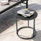 Crestlive Products Outdoor Modern Metal Round Side Table