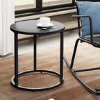 Table d'appoint ronde moderne en métal pour l'extérieur Crestlive Products