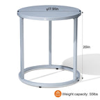 Table d'appoint ronde moderne en métal pour l'extérieur Crestlive Products
