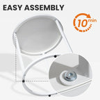 Table d'appoint ronde moderne en métal pour l'extérieur Crestlive Products