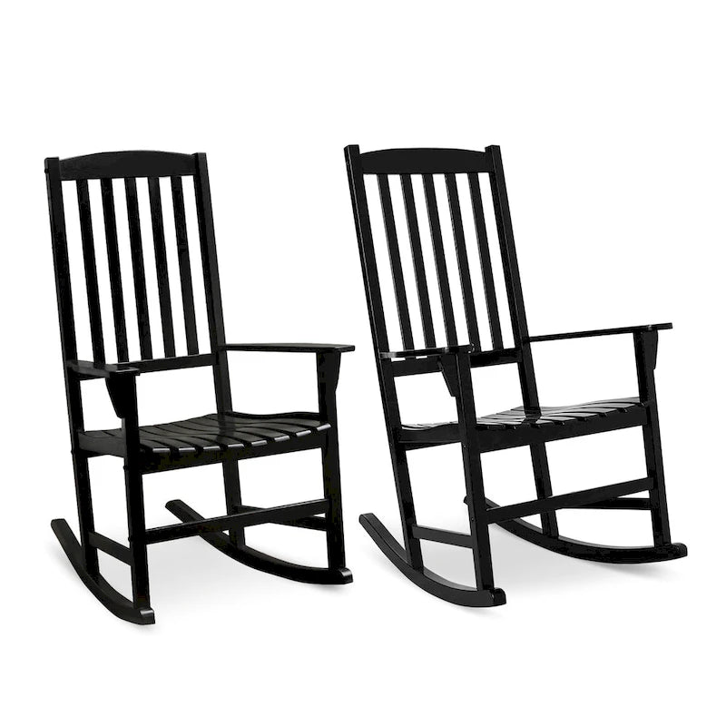 Ensemble de 3 fauteuils à bascule d'extérieur en bois Alston de Cambridge Casual