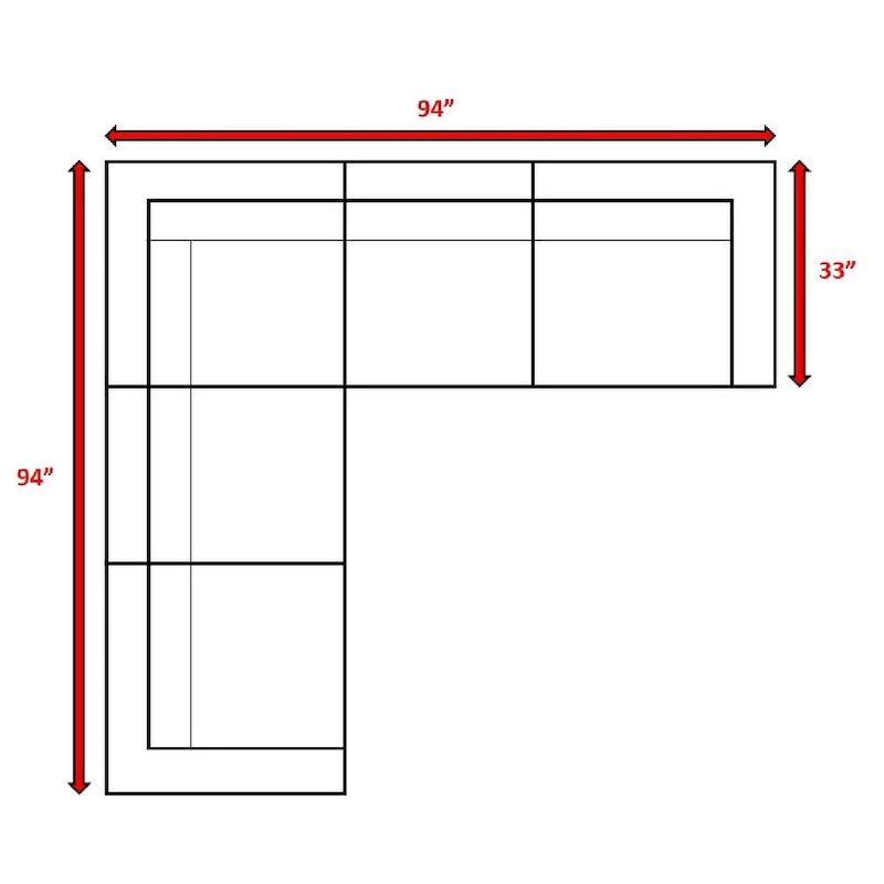 Canapé d'angle d'extérieur LSI 94 en osier avec coussins