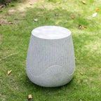Table d'appoint en béton léger Adeco, pour l'intérieur et l'extérieur
