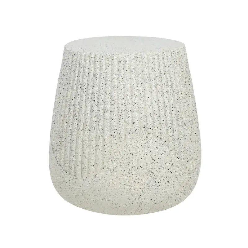 Table d'appoint en béton léger Adeco, pour l'intérieur et l'extérieur