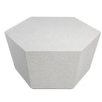 Table basse de jardin hexagonale UPHA de 28 pouces en oxyde de magnésium