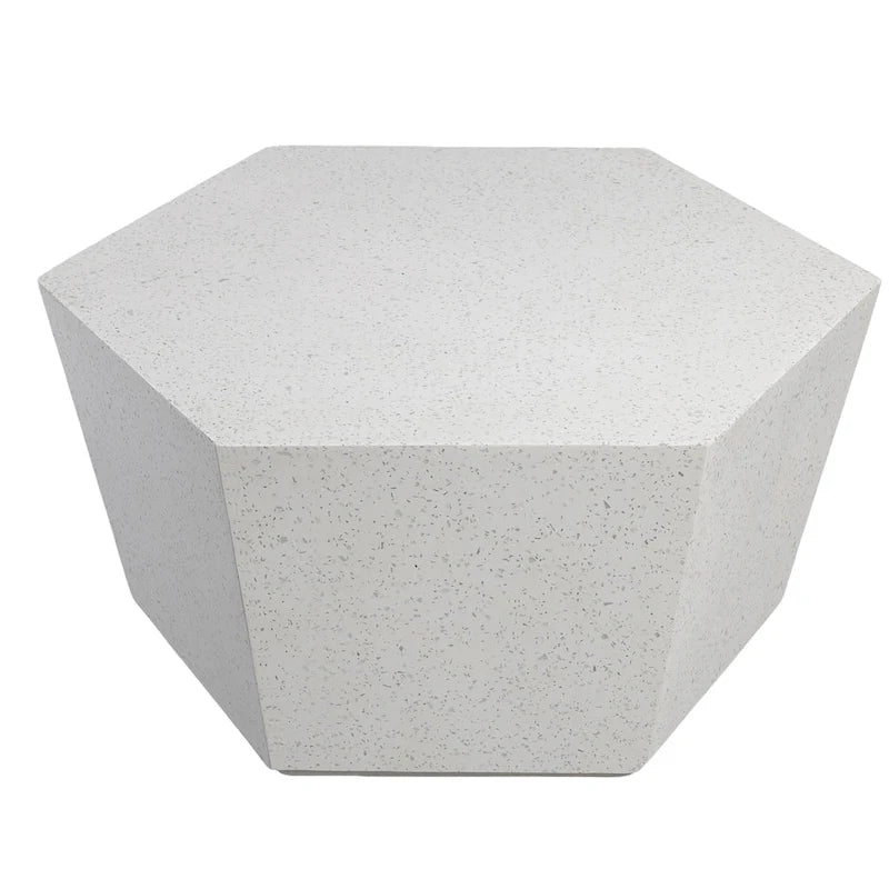 Table basse de jardin hexagonale UPHA de 28 pouces en oxyde de magnésium