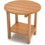 WINSOON Tables d'appoint d'extérieur à 2 niveaux HIPS, toutes saisons, Tables Adirondack