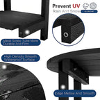 WINSOON Tables d'appoint d'extérieur à 2 niveaux HIPS, toutes saisons, Tables Adirondack