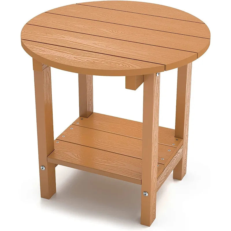 WINSOON Tables d'appoint d'extérieur à 2 niveaux HIPS, toutes saisons, Tables Adirondack