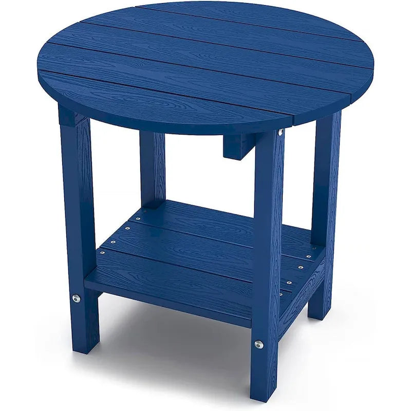 WINSOON Tables d'appoint d'extérieur à 2 niveaux HIPS, toutes saisons, Tables Adirondack