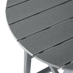 Polytrends Laguna Table de bar bistrot ronde 24'' d'extérieur en PEHD tout temps