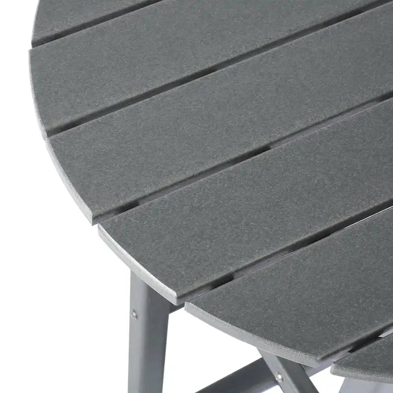 Polytrends Laguna Table de bar bistrot ronde 24'' d'extérieur en PEHD tout temps