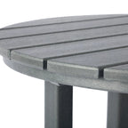 Polytrends Laguna Table de bar bistrot ronde 24'' d'extérieur en PEHD tout temps