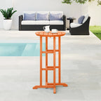 Polytrends Laguna Table de bar bistrot ronde 24'' d'extérieur en PEHD tout temps