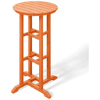 Polytrends Laguna Table de bar bistrot ronde 24'' d'extérieur en PEHD tout temps