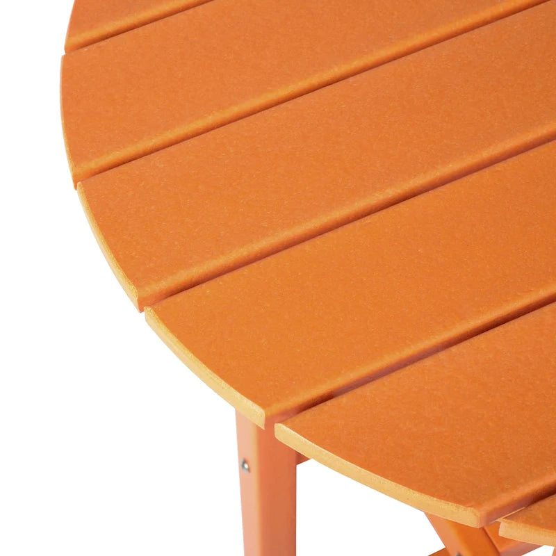 Polytrends Laguna Table de bar bistrot ronde 24'' d'extérieur en PEHD tout temps