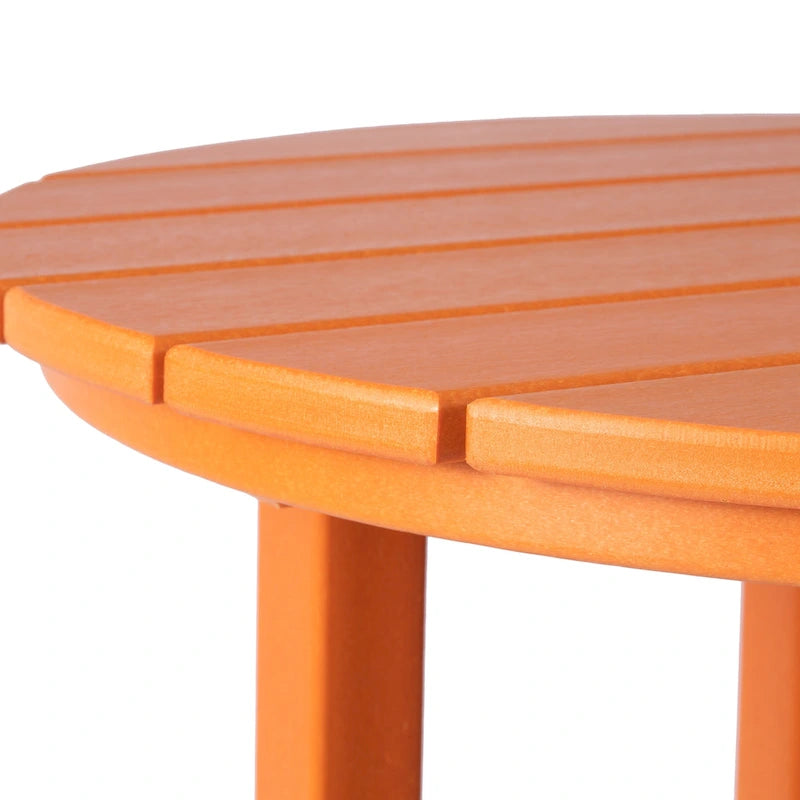 Polytrends Laguna Table de bar bistrot ronde 24'' d'extérieur en PEHD tout temps