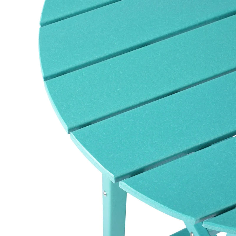 Polytrends Laguna Table de bar bistrot ronde 24'' d'extérieur en PEHD tout temps