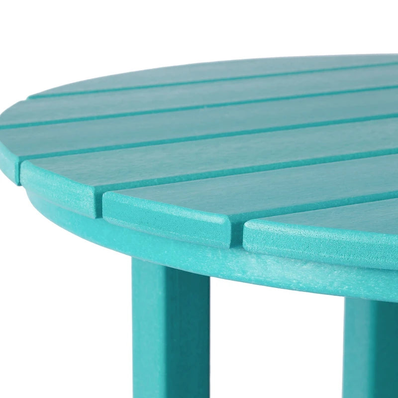 Polytrends Laguna Table de bar bistrot ronde 24'' d'extérieur en PEHD tout temps