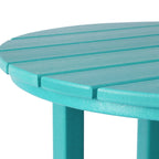 Polytrends Laguna Table de bar bistrot ronde 24'' d'extérieur en PEHD tout temps