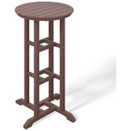 Polytrends Laguna Table de bar bistrot ronde 24'' d'extérieur en PEHD tout temps