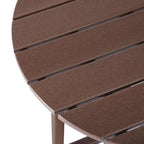 Polytrends Laguna Table de bar bistrot ronde 24'' d'extérieur en PEHD tout temps
