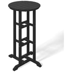 Polytrends Laguna Table de bar bistrot ronde 24'' d'extérieur en PEHD tout temps
