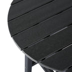 Polytrends Laguna Table de bar bistrot ronde 24'' d'extérieur en PEHD tout temps